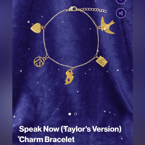 Inspired by Taylor Swift’s “Speak Now” bracelet; silver plated charm bracelet - Picture 11 of 11